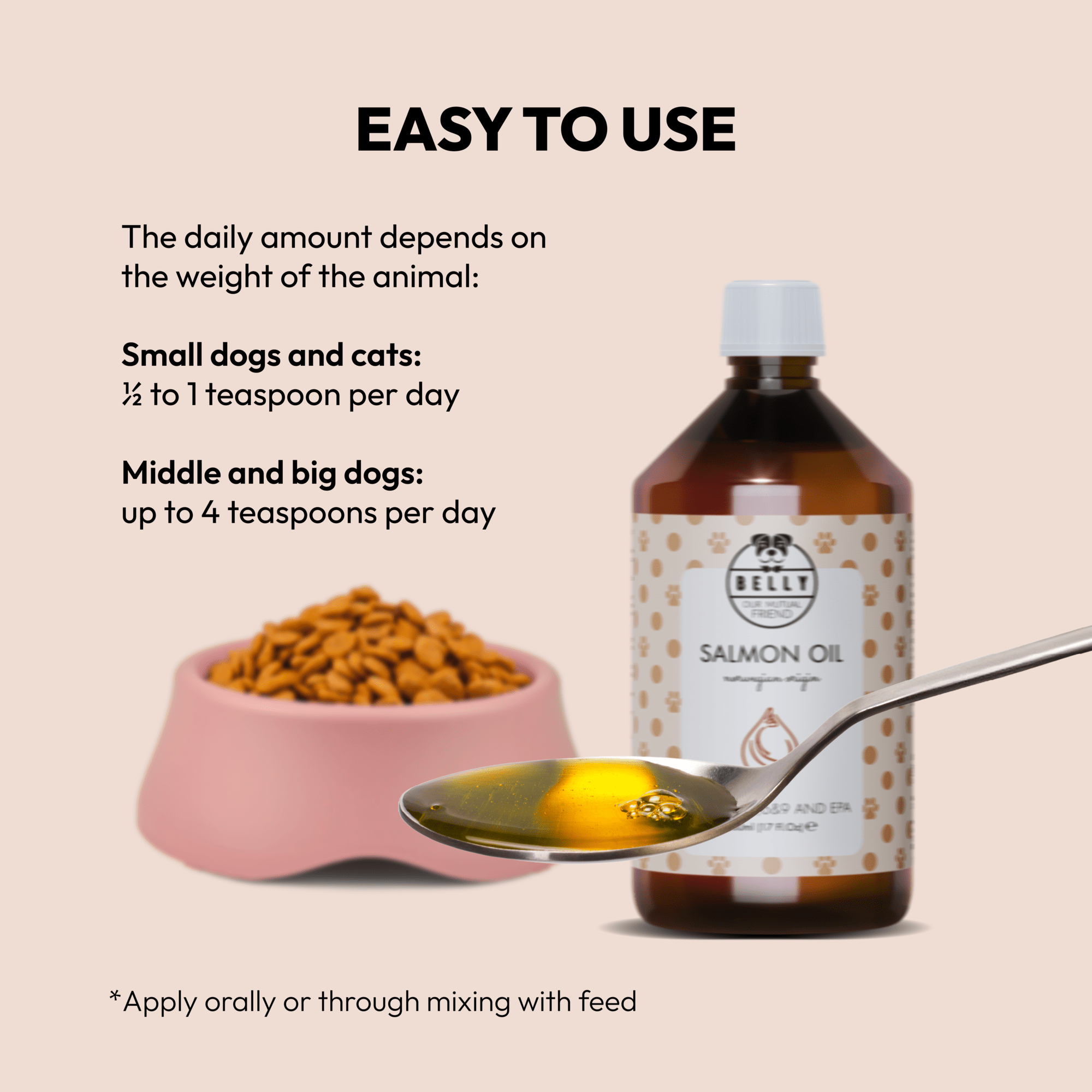 Natural Salmon Oil for Dogs Feeding