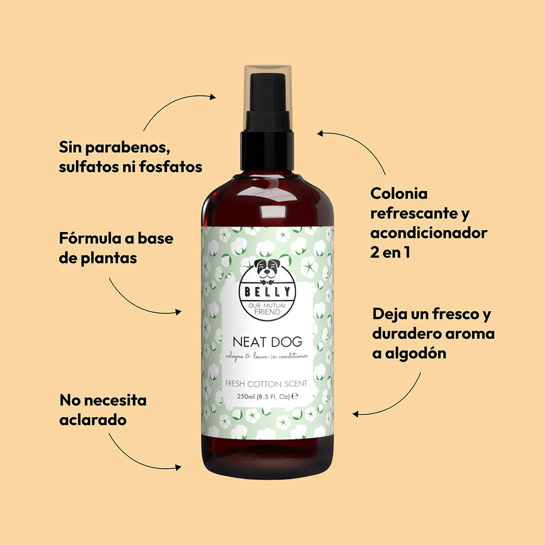 Algodón fresco de perro ordenado