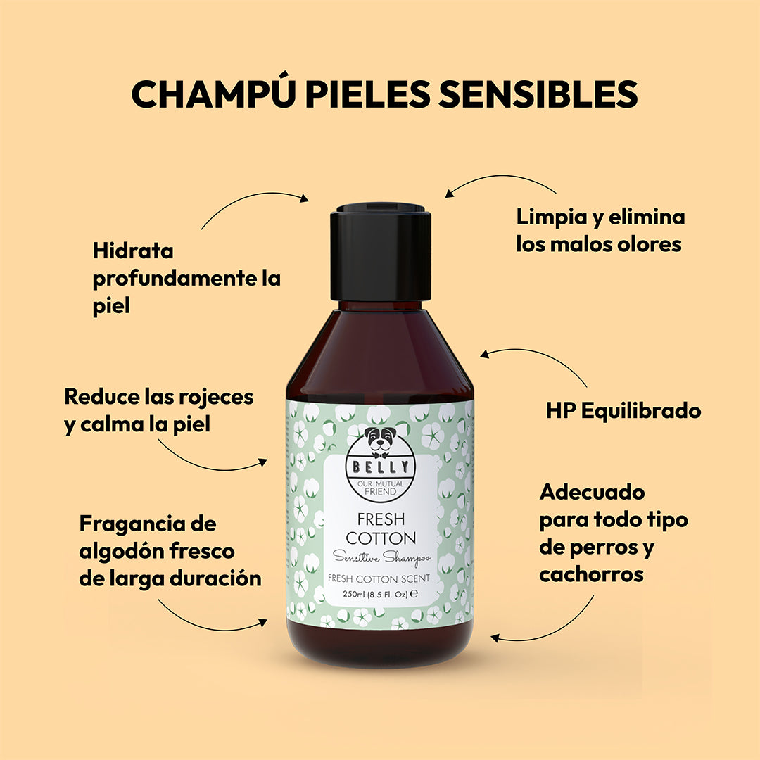 Champú de algodón fresco