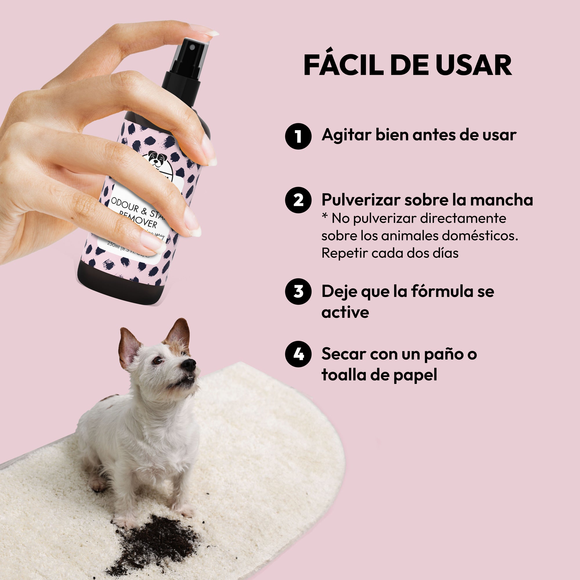 Removedor de olor y manchas