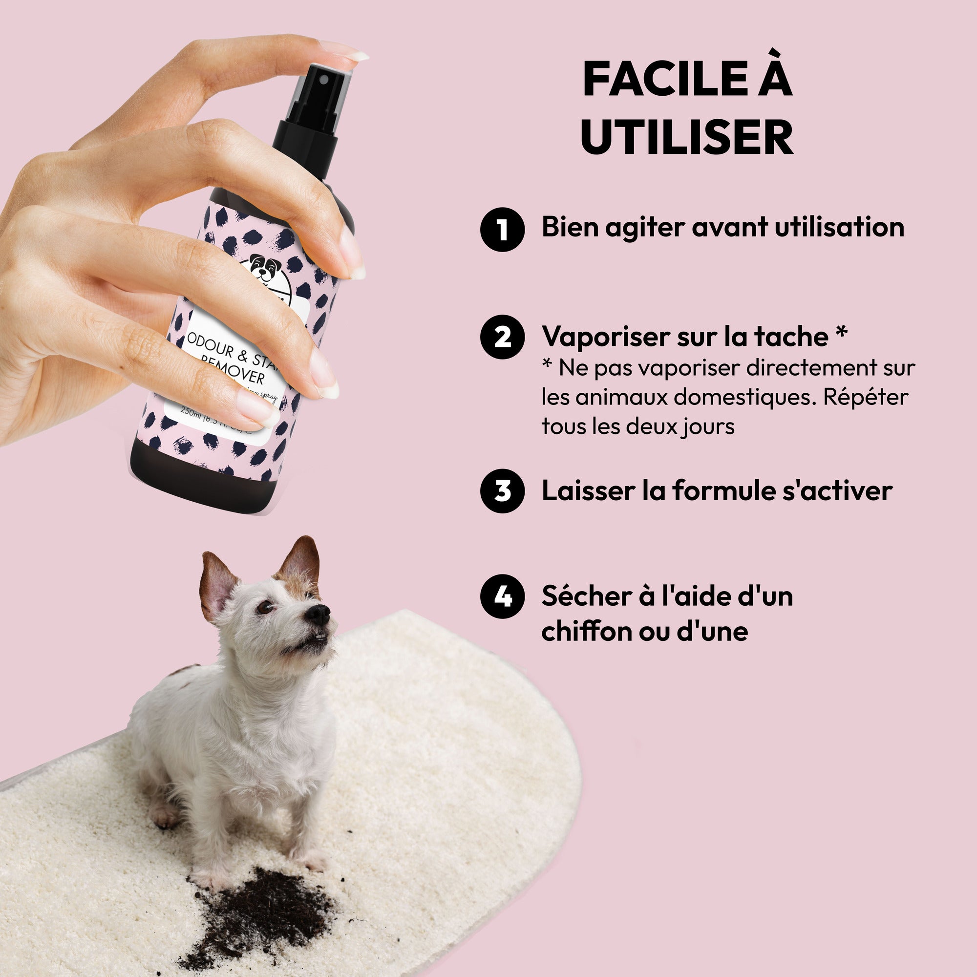 Démouverture des odeurs et des taches