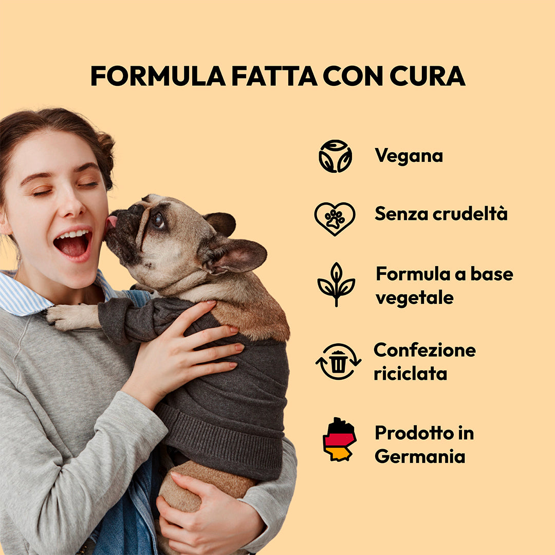 Shampoo cognio sporco sboccia di pesca