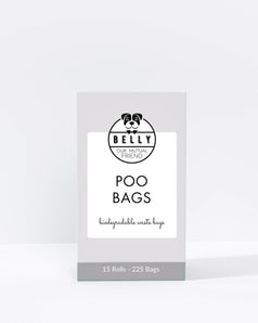 Bolsas de caca biodegradables - 15 rollos - 225 bolsas