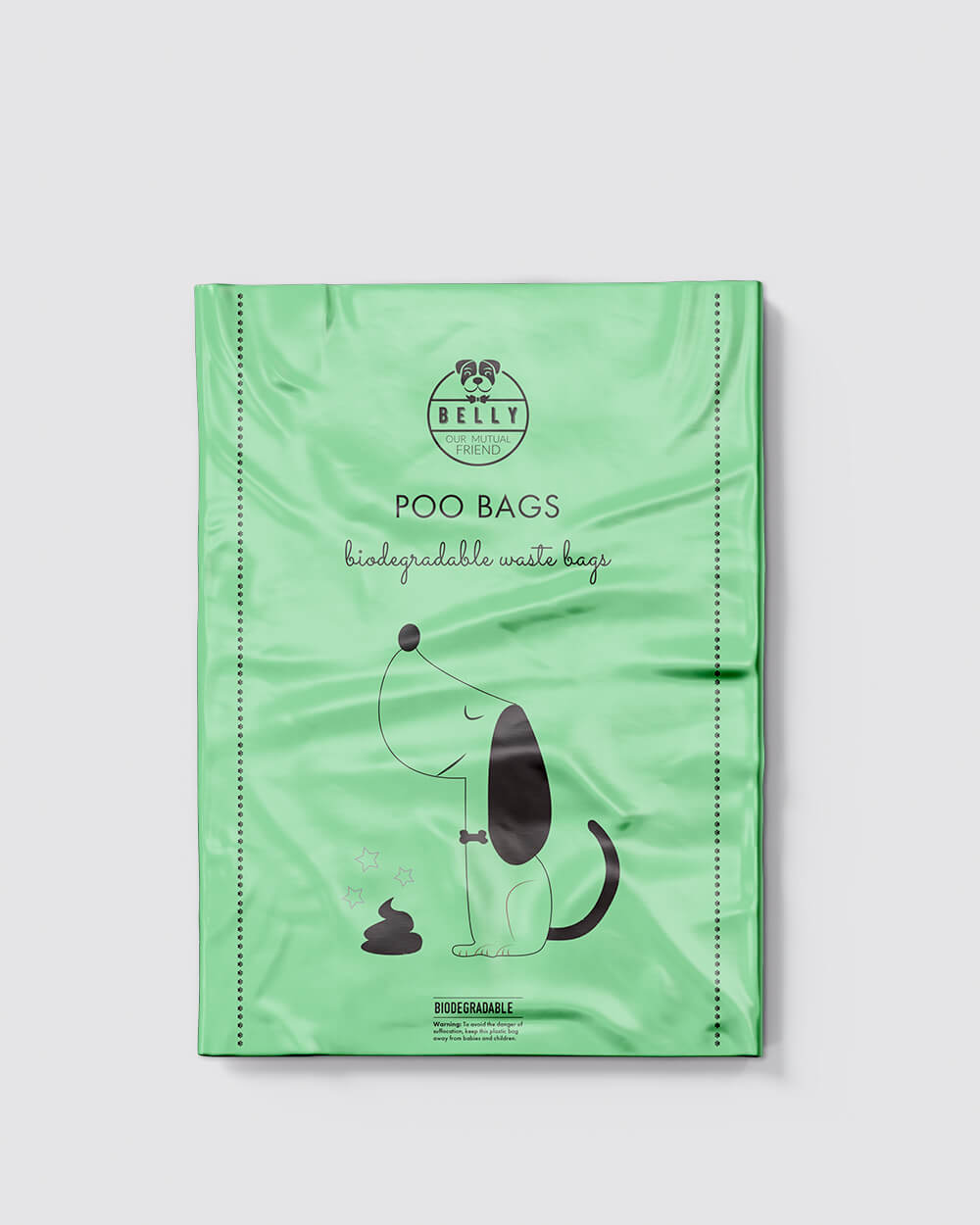 Bolsas de caca biodegradables - 15 rollos - 225 bolsas